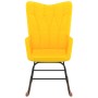 Senfgelber Stoffschaukelstuhl von vidaXL, Schaukelstühle - Ref: Foro24-327618, Preis: 89,95 €, Rabatt: %