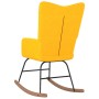 Senfgelber Stoffschaukelstuhl von vidaXL, Schaukelstühle - Ref: Foro24-327618, Preis: 89,95 €, Rabatt: %