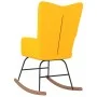 Silla mecedora de tela amarillo mostaza de vidaXL, Mecedoras - Ref: Foro24-327618, Precio: 109,63 €, Descuento: %