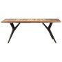 Recycled solid wood dining table 200x90x76 cm by vidaXL, Kitchen and dining tables - Ref: Foro24-323573, Price: 359,49 €, Dis...