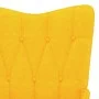 Silla mecedora de tela amarillo mostaza de vidaXL, Mecedoras - Ref: Foro24-327618, Precio: 109,63 €, Descuento: %