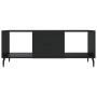 Mesa de centro madera contrachapada negro 102x50x40 cm