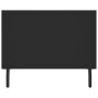 Mesa de centro madera contrachapada negro 102x50x40 cm