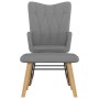 Rocking chair with footrest in dark gray fabric by vidaXL, Rocking chairs - Ref: Foro24-327623, Price: 115,25 €, Discount: %