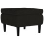 Ohrensessel und Hocker aus blauem Samt von vidaXL, Sessel - Ref: Foro24-3115937, Preis: 269,38 €, Rabatt: %