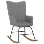 Rocking chair with footrest in dark gray fabric by vidaXL, Rocking chairs - Ref: Foro24-327623, Price: 113,80 €, Discount: %