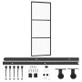 Puerta corredera con herrajes ESG vidrio y aluminio 76x205 cm von vidaXL, Türen - Ref: Foro24-3081938, Preis: 206,89 €, Rabat...