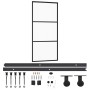 Sliding door with ESG glass and aluminum hardware 90x205 cm by vidaXL, Doors - Ref: Foro24-3081940, Price: 233,40 €, Discount: %