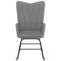 Rocking chair with footrest in dark gray fabric by vidaXL, Rocking chairs - Ref: Foro24-327623, Price: 115,25 €, Discount: %