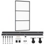 Schiebetür mit ESG-Glas und Aluminiumbeschlägen 102x205 cm von vidaXL, Türen - Ref: Foro24-3081942, Preis: 247,92 €, Rabatt: %