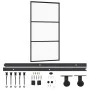 Sliding door with ESG glass and aluminum hardware 102x205 cm by vidaXL, Doors - Ref: Foro24-3081942, Price: 283,48 €, Discoun...