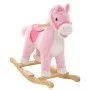 Caballito balancín de peluche rosa 65x32x58 cm by vidaXL, Rocking and Swinging Toys - Ref: Foro24-80218, Price: 83,54 €, Disc...