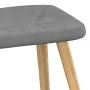 Rocking chair with footrest in dark gray fabric by vidaXL, Rocking chairs - Ref: Foro24-327623, Price: 113,80 €, Discount: %
