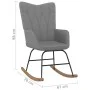 Rocking chair with footrest in dark gray fabric by vidaXL, Rocking chairs - Ref: Foro24-327623, Price: 113,80 €, Discount: %