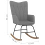 Schaukelstuhl mit Fußstütze aus dunkelgrauem Stoff von vidaXL, Schaukelstühle - Ref: Foro24-327623, Preis: 115,25 €, Rabatt: %