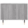 Mesas de centro 2 uds madera ingeniería gris Sonoma 50x50x40 cm