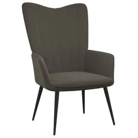 Dark gray velvet recliner by vidaXL, Armchairs - Ref: Foro24-327678, Price: 104,41 €, Discount: %