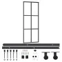 Schiebetür mit ESG-Glas und Aluminiumbeschlägen 76x205 cm von vidaXL, Türen - Ref: Foro24-3081944, Preis: 246,46 €, Rabatt: %