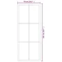 Schiebetür mit ESG-Glas und Aluminiumbeschlägen 76x205 cm von vidaXL, Türen - Ref: Foro24-3081944, Preis: 246,46 €, Rabatt: %