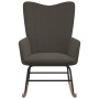 Dunkelgraues Samtschaukelstuhl von vidaXL, Schaukelstühle - Ref: Foro24-327744, Preis: 127,96 €, Rabatt: %