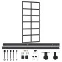 Sliding door with ESG glass and aluminum hardware 90x205 cm by vidaXL, Doors - Ref: Foro24-3081958, Price: 221,53 €, Discount: %