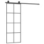 Sliding door with ESG aluminum glass hardware set 76x205 cm by vidaXL, Doors for the home - Ref: Foro24-3152139, Price: 234,9...