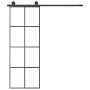 Sliding door with ESG aluminum glass hardware set 76x205 cm by vidaXL, Doors for the home - Ref: Foro24-3152139, Price: 244,6...