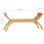 Solid teak wood garden bench 126 cm by vidaXL, garden benches - Ref: Foro24-316150, Price: 132,92 €, Discount: %