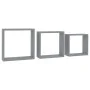 Cube wall shelves 3 units gray MDF by vidaXL, Shelves and shelves - Ref: Foro24-323951, Price: 32,60 €, Discount: %