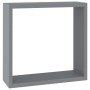 Würfelwandregale 3 Einheiten aus grauem MDF von vidaXL, Regale und Regale - Ref: Foro24-323951, Preis: 33,07 €, Rabatt: %