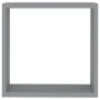 Cube wall shelves 3 units gray MDF by vidaXL, Shelves and shelves - Ref: Foro24-323951, Price: 32,60 €, Discount: %