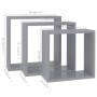 Cube Wandregale 3 Stück grau von vidaXL, Regale und Regale - Ref: Foro24-323951, Preis: 33,07 €, Rabatt: %