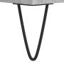 Mesa de centro madera de ingeniería gris hormigón 50x50x40 cm