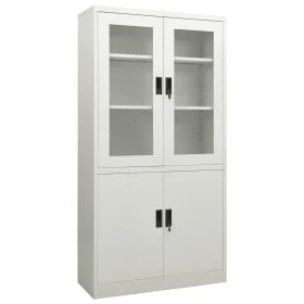 Light gray steel office cabinet 90x40x180 cm by vidaXL, Lockers and storage cabinets - Ref: Foro24-335947, Price: 348,42 €, D...