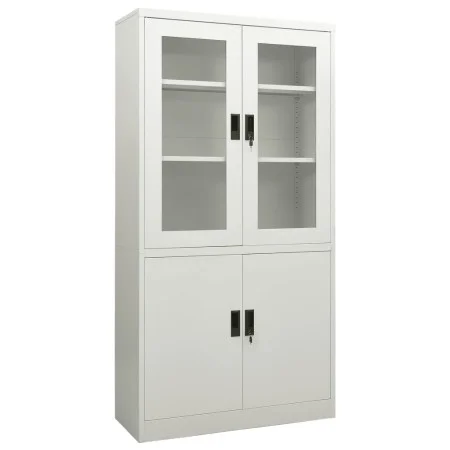 Light gray steel office cabinet 90x40x180 cm by vidaXL, Lockers and storage cabinets - Ref: Foro24-335947, Price: 348,42 €, D...