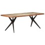Esstisch aus recyceltem Massivholz, 200 x 90 x 76 cm von vidaXL, Küchen- und Esstische - Ref: Foro24-323573, Preis: 370,93 €,...