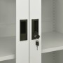 Hellgrauer Büroschrank aus Stahl 90x40x180 cm von vidaXL, Schließfächer und Lagerschränke - Ref: Foro24-335947, Preis: 354,47...