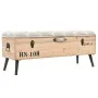 Solid fir wood storage bench 110 cm by vidaXL, Benches for halls and storage - Ref: Foro24-339294, Price: 200,97 €, Discount: %