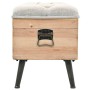 Aufbewahrungsbank aus massivem Tannenholz, 110 cm von vidaXL, Bänke für Hallen und Lager - Ref: Foro24-339294, Preis: 206,24 ...