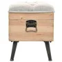 Solid fir wood storage bench 110 cm by vidaXL, Benches for halls and storage - Ref: Foro24-339294, Price: 200,97 €, Discount: %