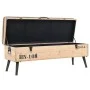 Solid fir wood storage bench 110 cm by vidaXL, Benches for halls and storage - Ref: Foro24-339294, Price: 200,97 €, Discount: %