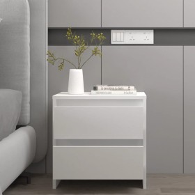 Weißer Nachttisch aus Sperrholz, 45 x 34,5 x 44,5 cm von vidaXL, Nachttische - Ref: Foro24-809845, Preis: 41,58 €, Rabatt: %