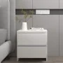White plywood bedside table 45x34.5x44.5 cm by vidaXL, Nightstands - Ref: Foro24-809845, Price: 43,51 €, Discount: %