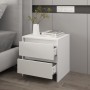 Weißer Nachttisch aus Sperrholz, 45 x 34,5 x 44,5 cm von vidaXL, Nachttische - Ref: Foro24-809845, Preis: 41,58 €, Rabatt: %