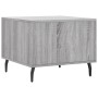 Mesa de centro madera contrachapada gris Sonoma 50x50x40 cm