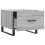 Mesa de centro madera contrachapada gris Sonoma 50x50x40 cm