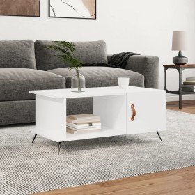 Mesa de centro madera contrachapada blanco 90x50x40 cm en Mesas de centro | Comprar online en Foro24