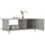 Mesa de centro madera contrachapada gris Sonoma 90x50x40 cm