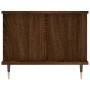 Mesa de centro madera contrachapada roble marrón 90x50x40 cm