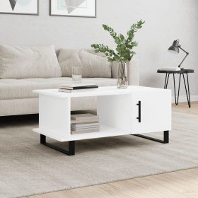 Mesa de centro madera contrachapada blanco 90x50x40 cm en Mesas de centro | Comprar online en Foro24